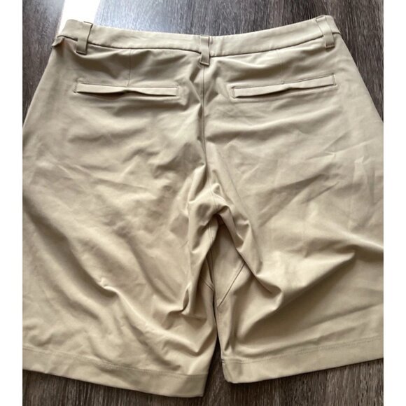 Lululemon Commission Shorts Men’s Sz 34 Sand Relaxed Fit Performance Shorts - Picture 8 of 13
